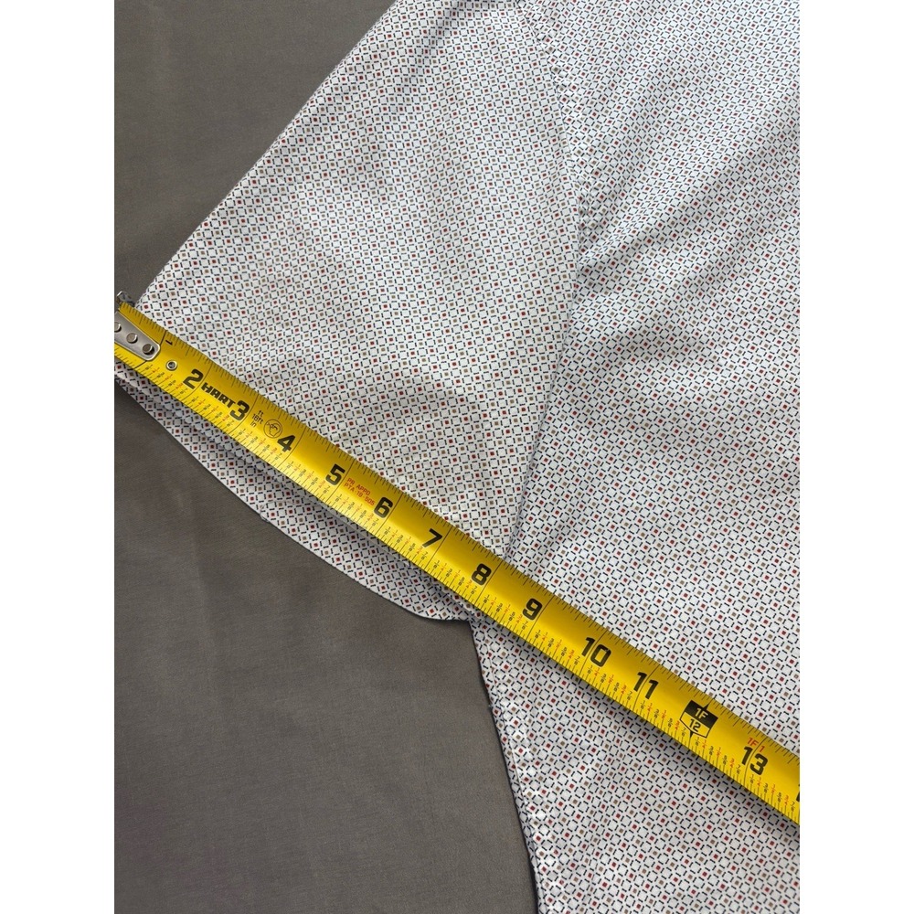 Jos. A. Bank Comfort Stretch Tailored Fit Short Sleeve Shirt - XL - Picture 8 of 10
